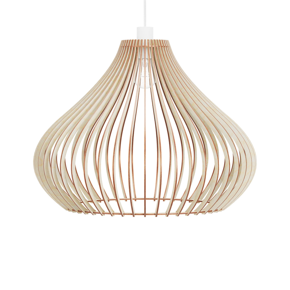Jylka Handcrafted Wooden Pendant Light by Frellio – Scandinavian Design