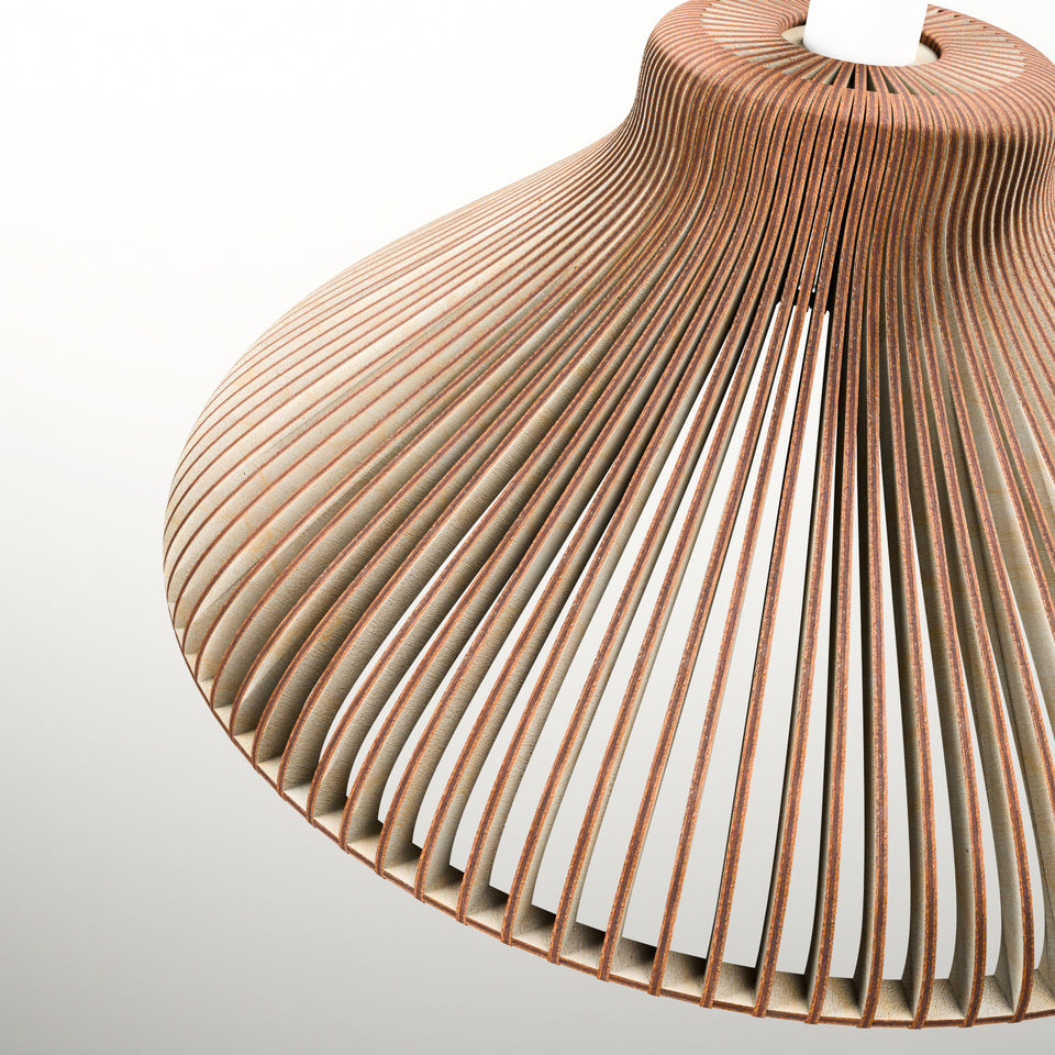 Sundra Handcrafted Scandinavian Wooden Pendant Light by Frellio – View 11