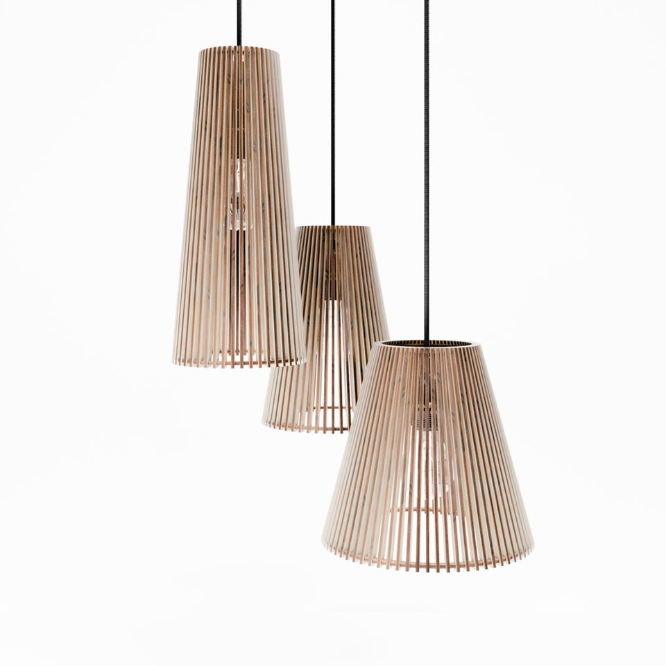 Troonic X Handcrafted Wooden Pendant Light by Frellio – Scandinavian Design