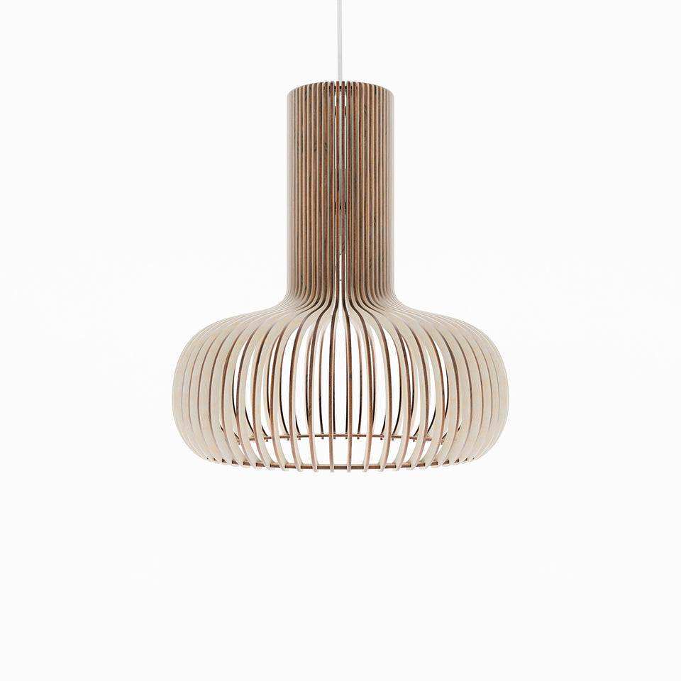 Vidaa Handcrafted Scandinavian Wooden Pendant Light by Frellio – View 14