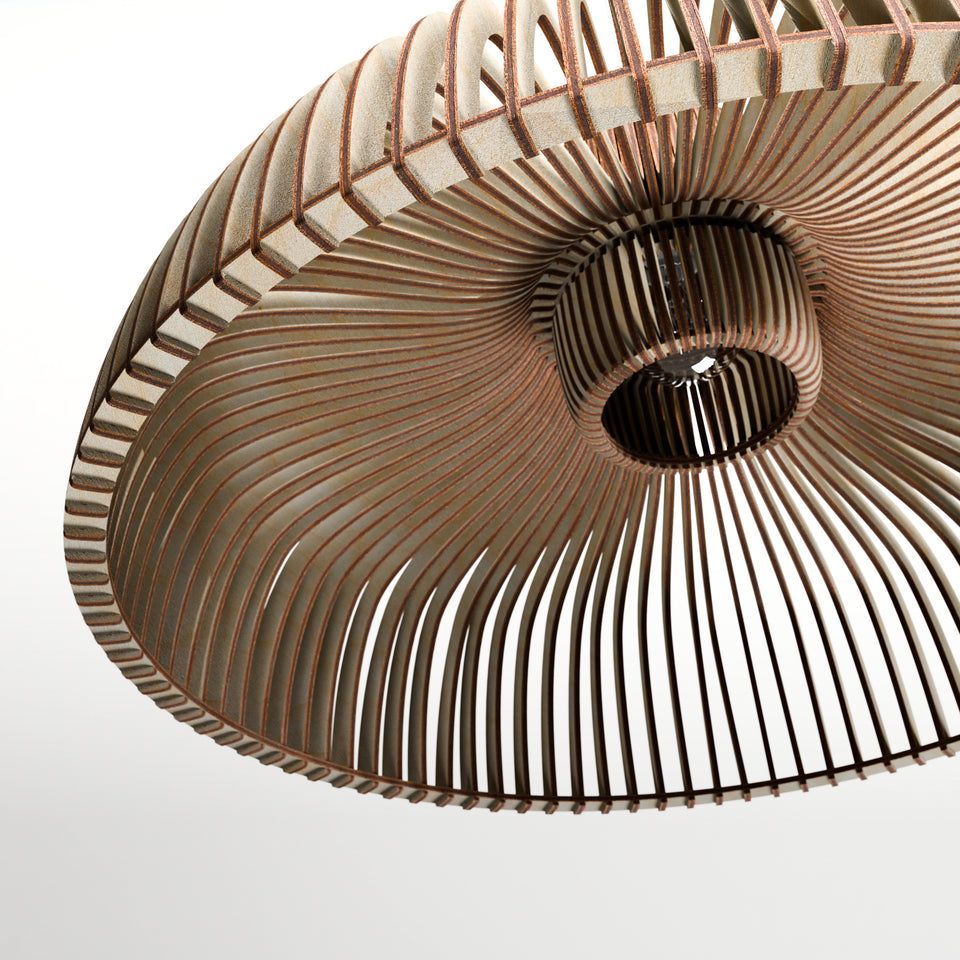 Välo Handcrafted Scandinavian Wooden Pendant Light by Frellio – View 8