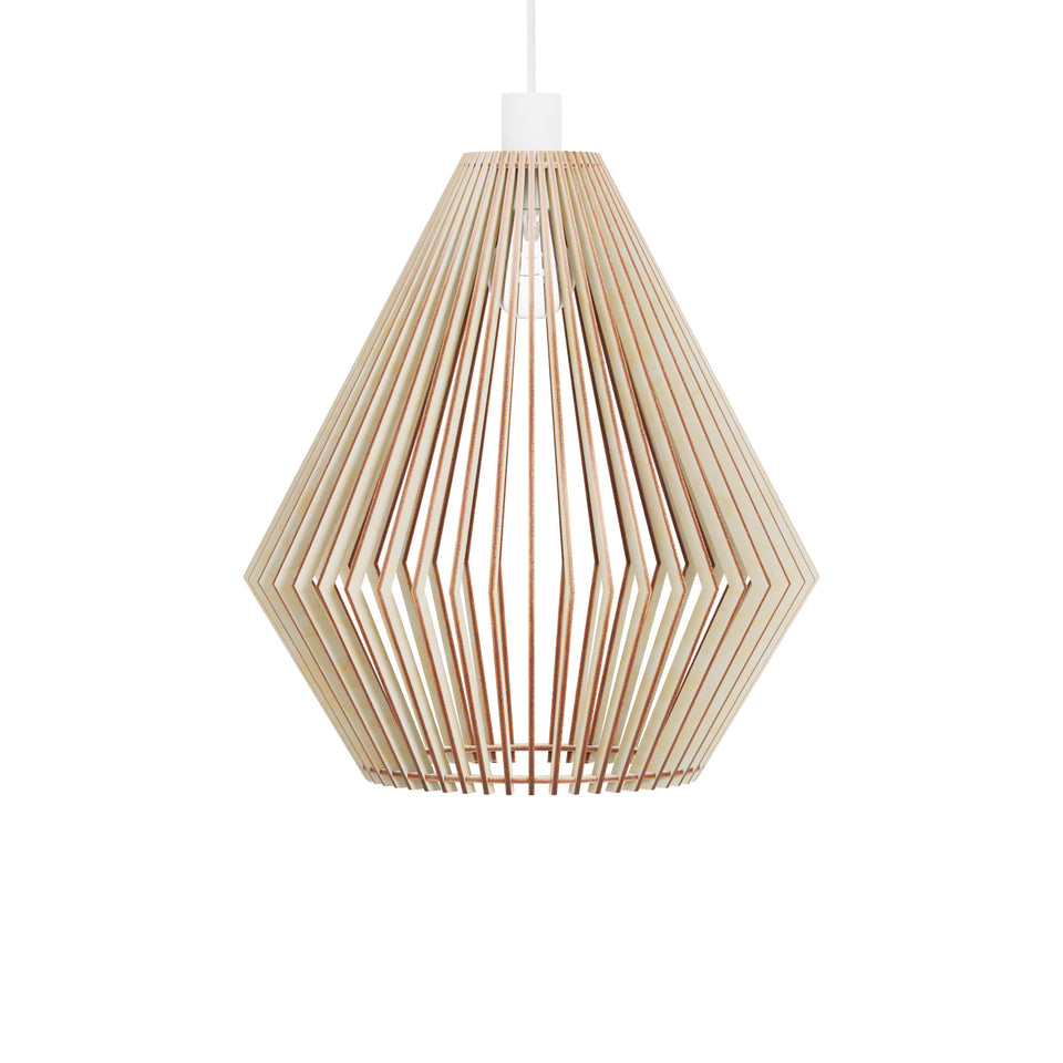 Vyrta Handcrafted Wooden Pendant Light by Frellio – Scandinavian Design